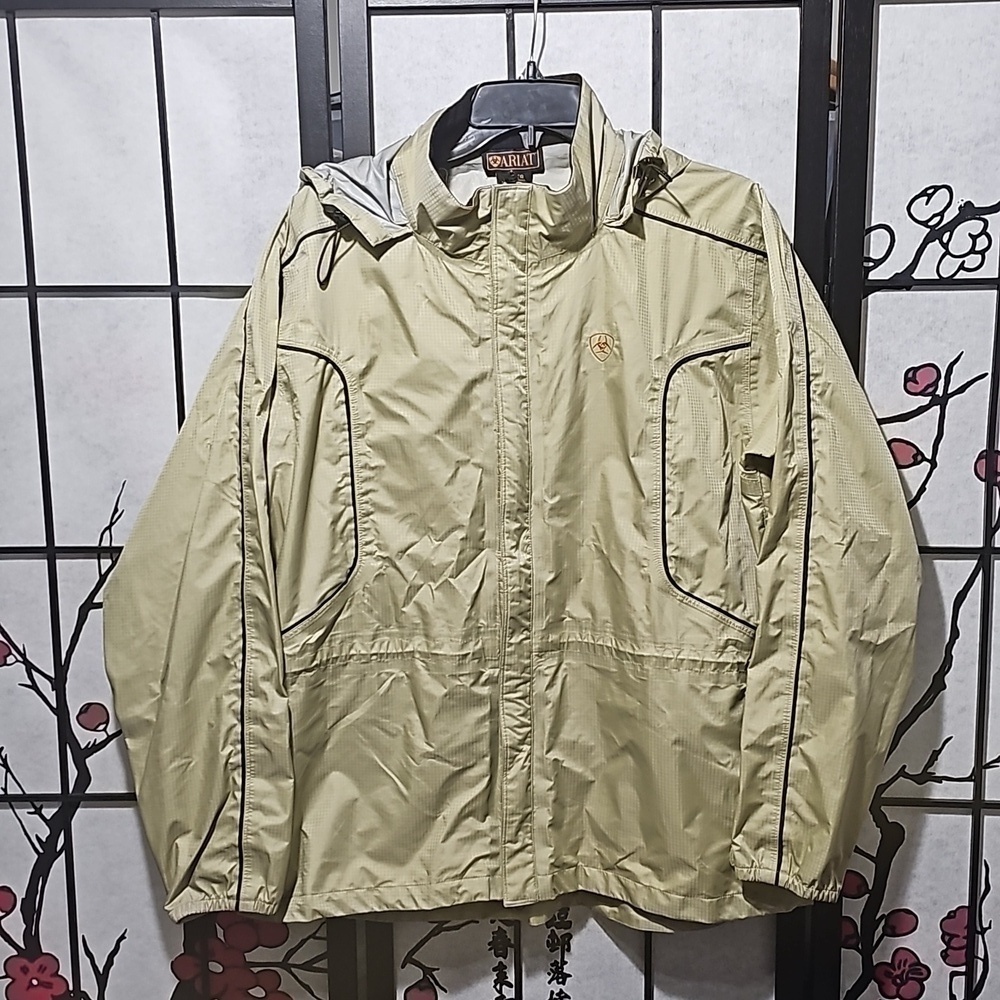 Ariat Tan Windbreaker Jacket‎ Size XL